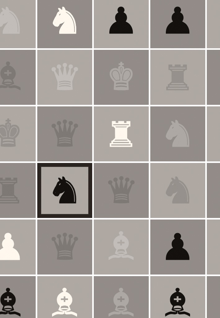 ChessRelay board with chess pieces